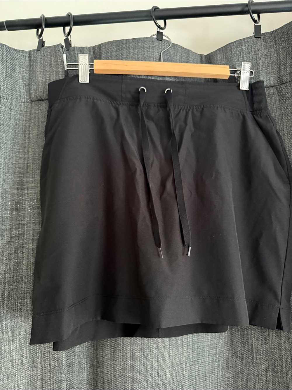 Women's Black golf Drawstring Skirt